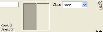 Set frame sizes in the RowCol Selection area of the Property inspector.